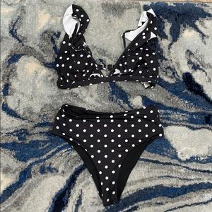 SOLD - Polka Dot Bikini Set